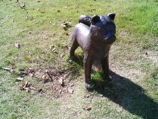 かすやドーム前の動物達